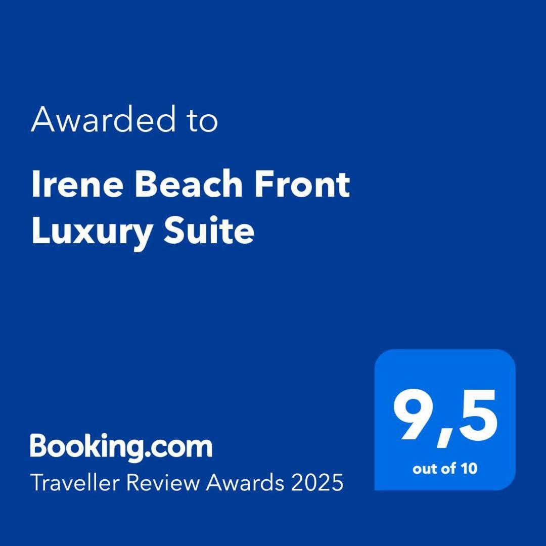 Irene Beach Front Luxury Suite Peraía Екстериор снимка
